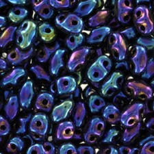 Matubo MiniDuo Perlen 4x2.5mm Iris - blue